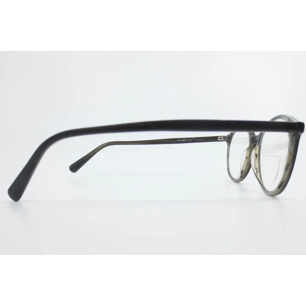 MC 2020-2 Grey Round Eyeglass Frames 50-18-150 Classic Keyhole Bridge Eyewear